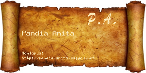 Pandia Anita névjegykártya